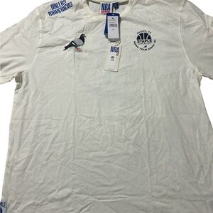 Men's NBA x Jeff Staple Cream Dallas Mavericks Home Team T-Shirt Sz-XXL